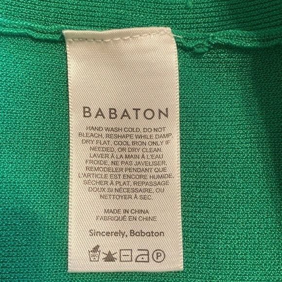 Aritzia Babaton Anderson sculpt adjustable halter knit mini dress Kelly green M - Picture 8 of 11